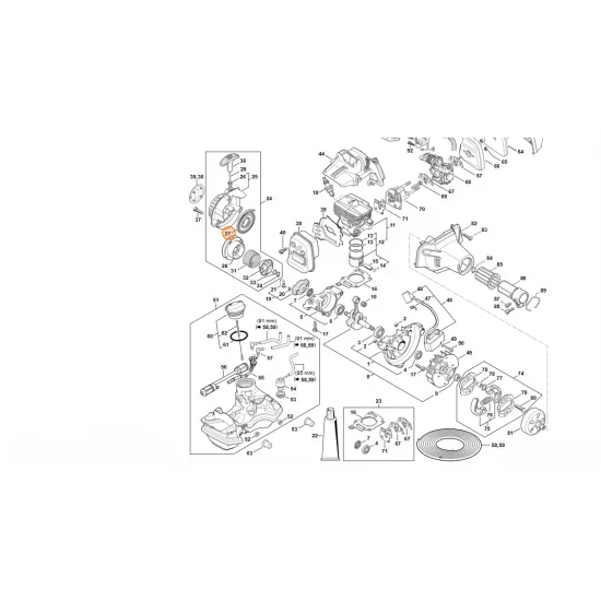STIHL  Sprężyna powrotna 4149 190 0600